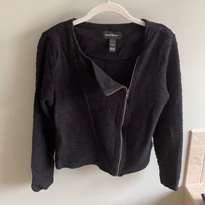 Maternity moto jacket